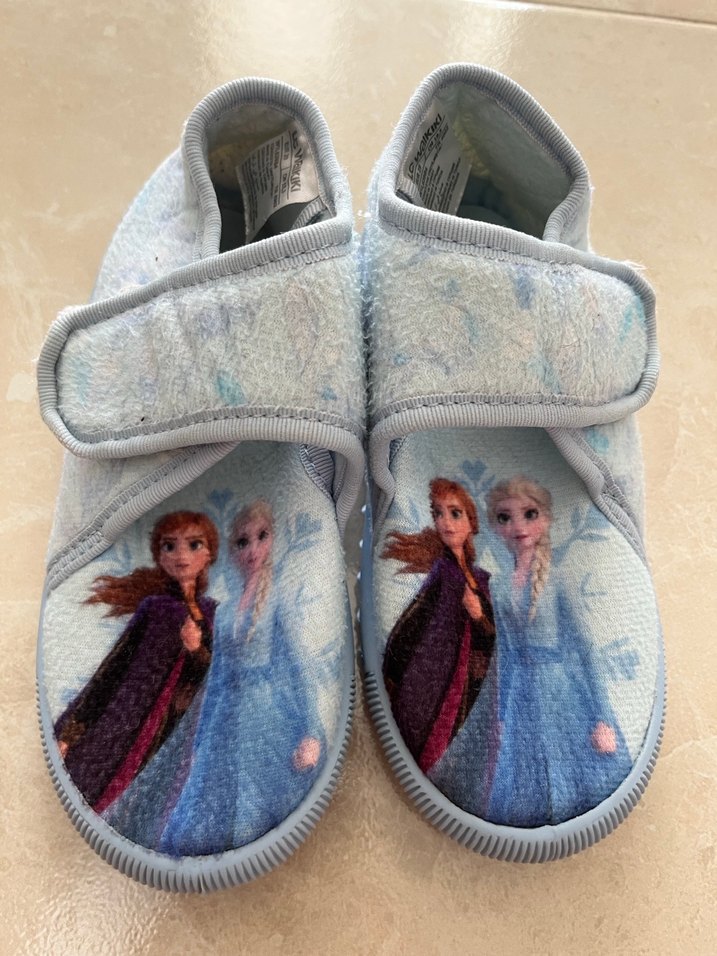 Kız Çocuk Elsa Frozen ev ayakkabısı - Görsel 2