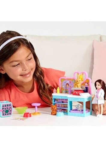  Beden Barbie chelsea veteriner seti