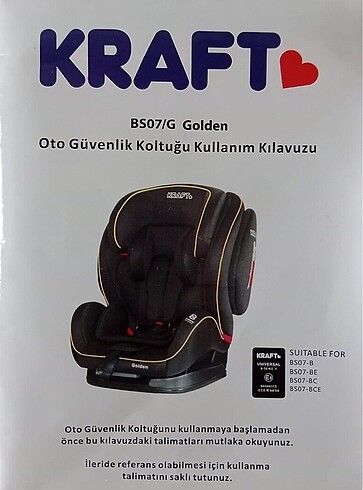 9- 36 kg Beden Kraft 9-36 kg oto koltuğu
