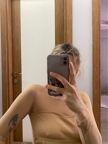Tül detaylı crop