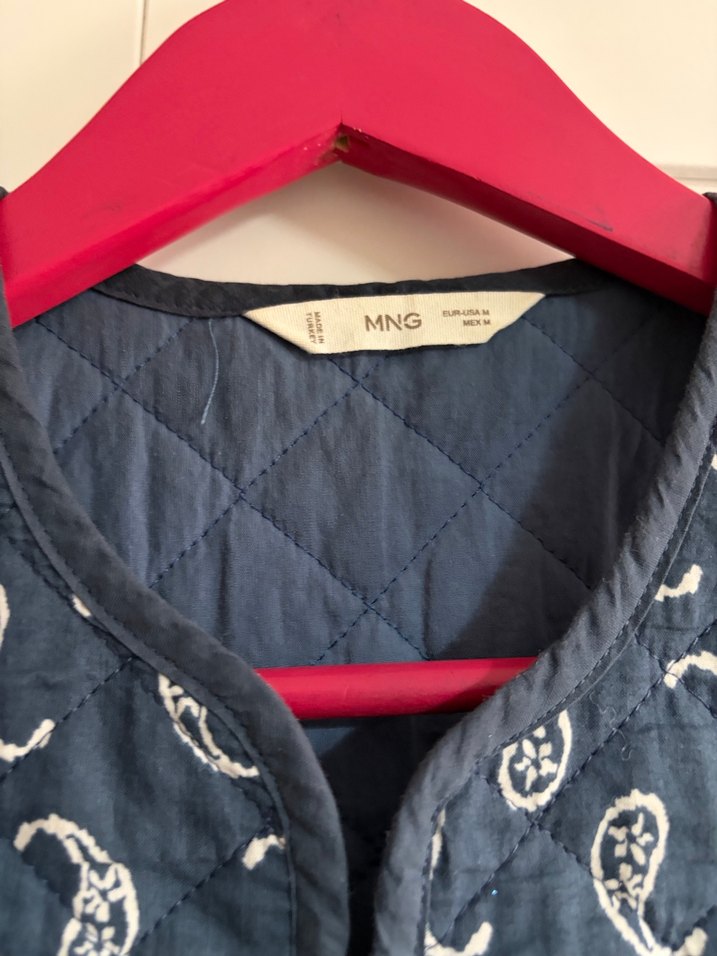 Mango Teen Düğmesiz Bohem Desenli Kolsuz Yelek - Görsel 2