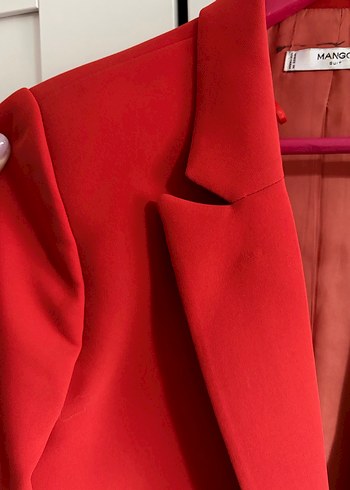 Mango Klasik Kesim kiremit Blazer Ceket - Görsel 3
