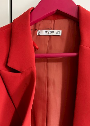 Mango Klasik Kesim kiremit Blazer Ceket - Görsel 2