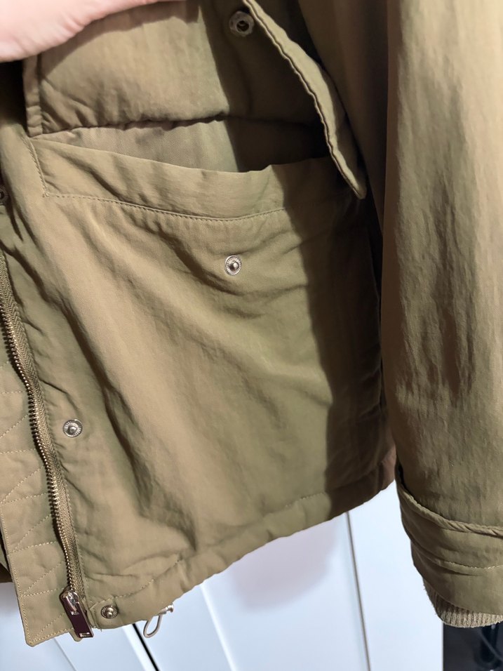 Zara Bej Midi Boy Kürklü Kadın Mont - Görsel 3