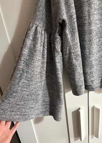 Mango Gri Kadın Triko Salaş Kazak - Görsel 2