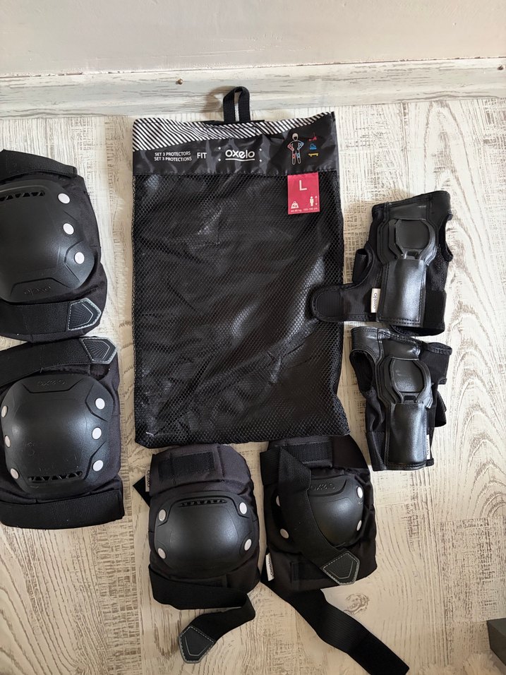 Oxelo Siyah Biker Diz Koruyucu Seti - Görsel 3