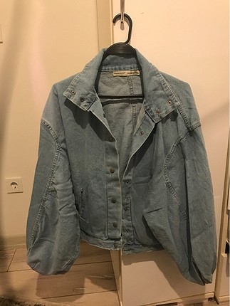 Vintage Bol kollu oversize kot ceket