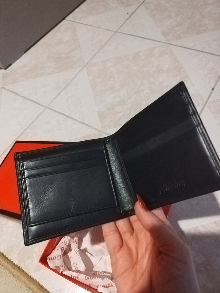 Siyah Minimalist Erkek Deri Cüzdan - Görsel 3