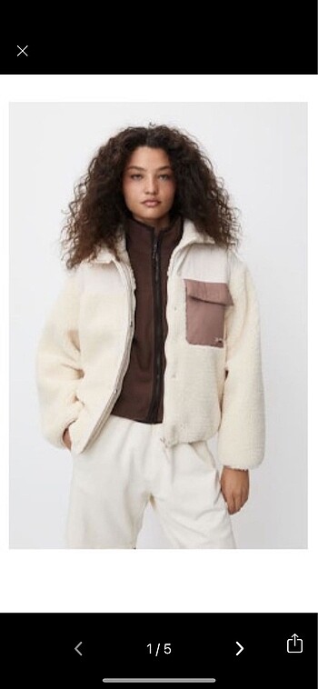 Pull & Bear Suni Yünlü Ceket