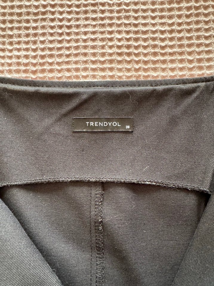 Siyah Askılı Midi gömlek Elbisesi - Görsel 4