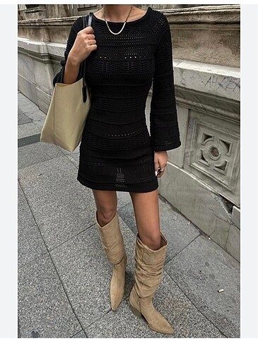 Zara örgü elbise