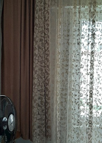 Kahverengi Fon Perde - Görsel 2