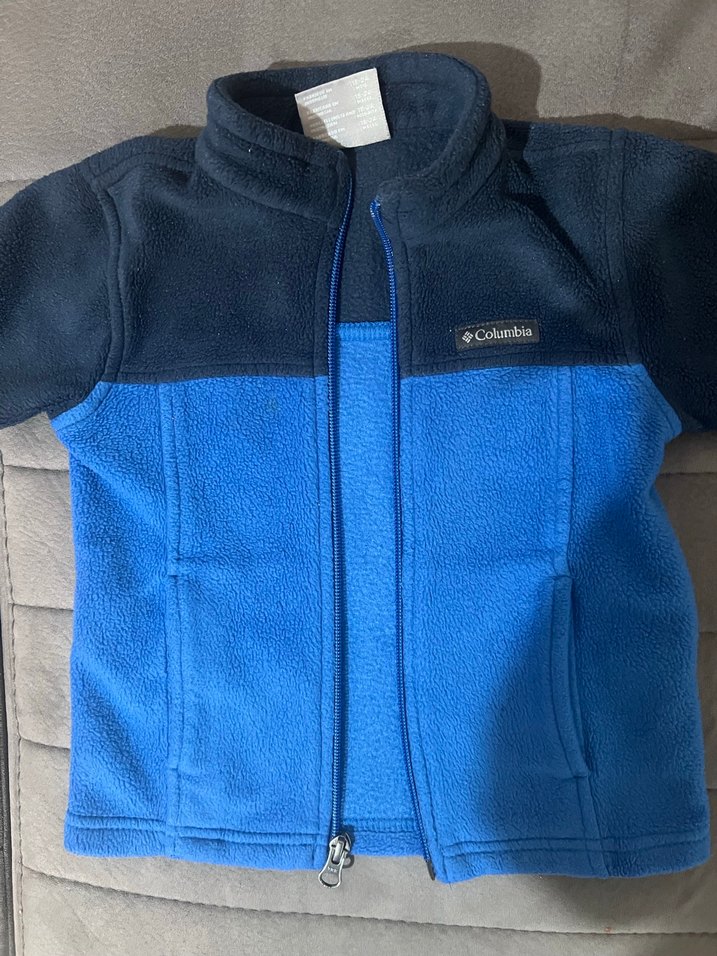 Erkek Çocuk Mavi Fermuarlı Polar Ceket - Görsel 2