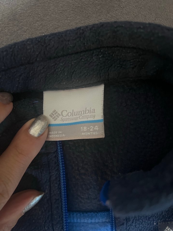 Erkek Çocuk Mavi Fermuarlı Polar Ceket - Görsel 3