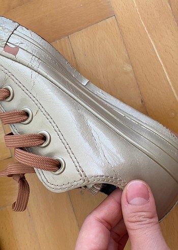 Gold Orijinal Converse Allstar Kadın Spor Ayakkabı - Görsel 5