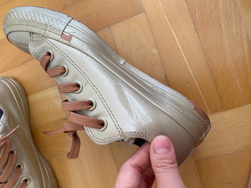 Gold Orijinal Converse Allstar Kadın Spor Ayakkabı - Görsel 5