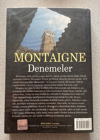 Montaigne Denemeler Tarih Kitabı - Görsel 2
