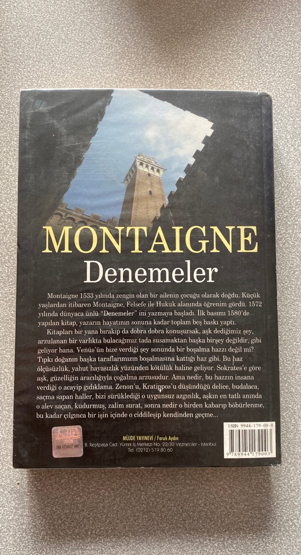 Montaigne Denemeler Tarih Kitabı - Görsel 2