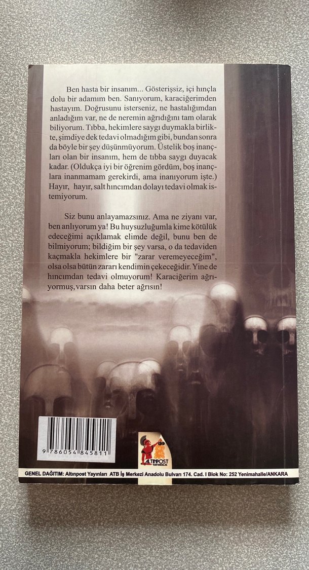 Yeraltından Notlar - Fyodor Dostoyevski - Görsel 2