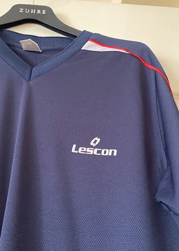 s Beden lacivert Renk Lescon Lacivert Erkek Spor Tişörtü Velcro Detaylı