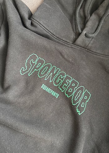 Kapüşonlu Siyah Fermuarlı Sweatshirt - Görsel 2