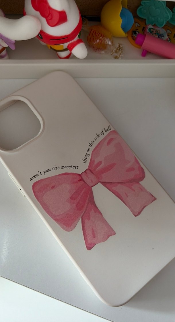 Pembe Fiyonklu Bohem Telefon Kılıfı - Görsel 3