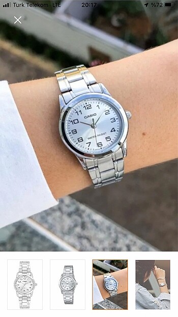 Beden gri Renk Casio kadın saati