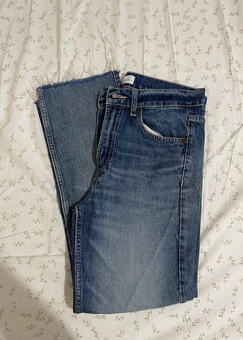 Zara Mavi Midi Denim Kadın Jean