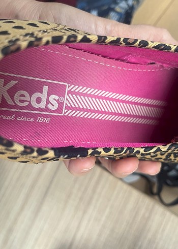 40 Beden kahverengi Renk Leopar Desenli Keds Kadın Sneakers