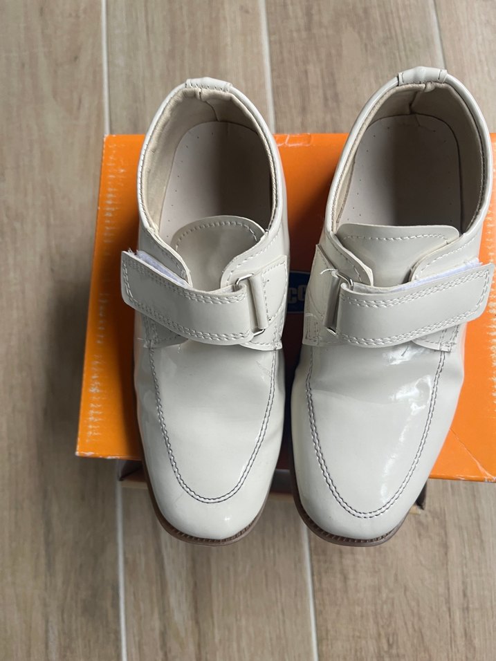 Beyaz Rugan Erkek Çocuk Ayakkabı - Görsel 2