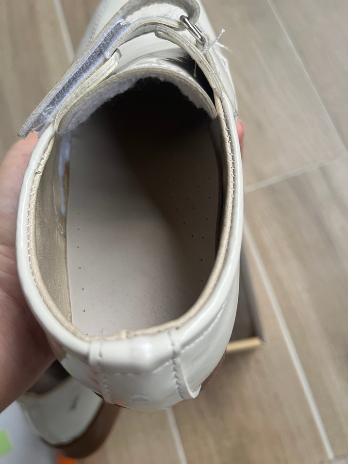 Beyaz Rugan Erkek Çocuk Ayakkabı - Görsel 5