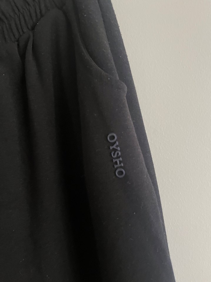 Siyah Bol Kesim Penye Oysho alt - Görsel 2