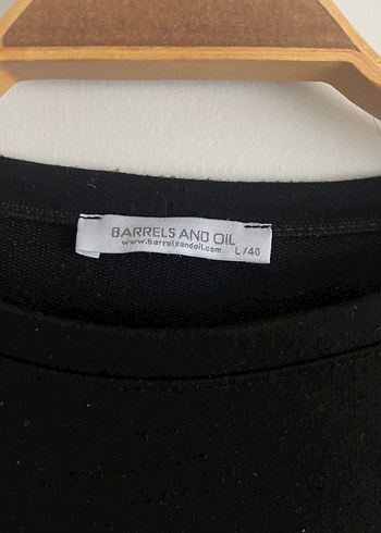 Siyah Oversize Basic Sweatshirt - Görsel 2