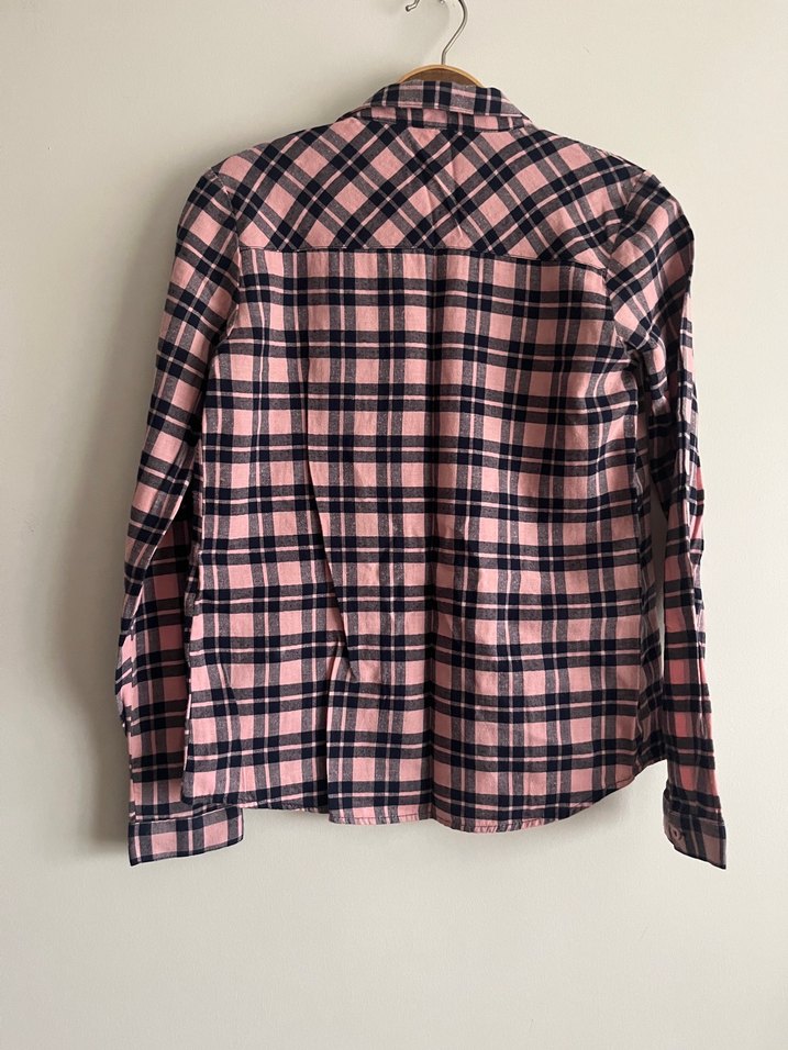 Defacto kız çocuk kareli gömlek - Görsel 4