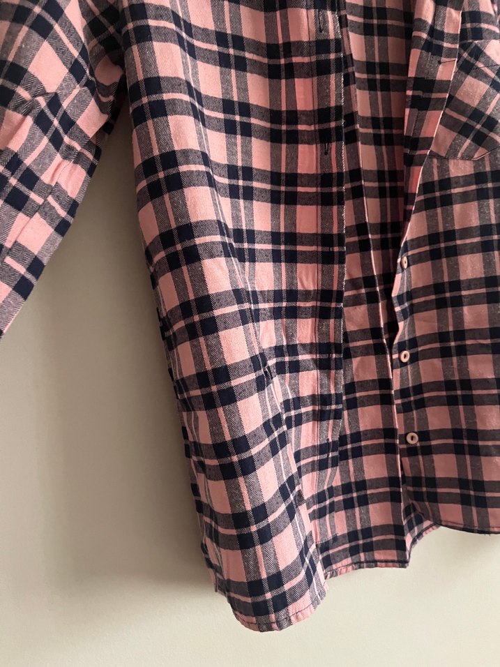 Defacto kız çocuk kareli gömlek - Görsel 3
