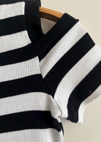 Yumuşak Penye çizgili çocuk elbisesi - Görsel 3