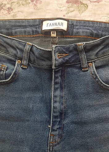 40 Beden Yüksek Bel Flare Denim Pantolon