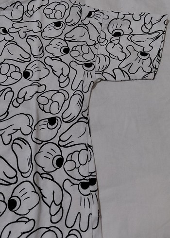 Baskılı Beyaz Gri Çocuk tshirt - Görsel 2