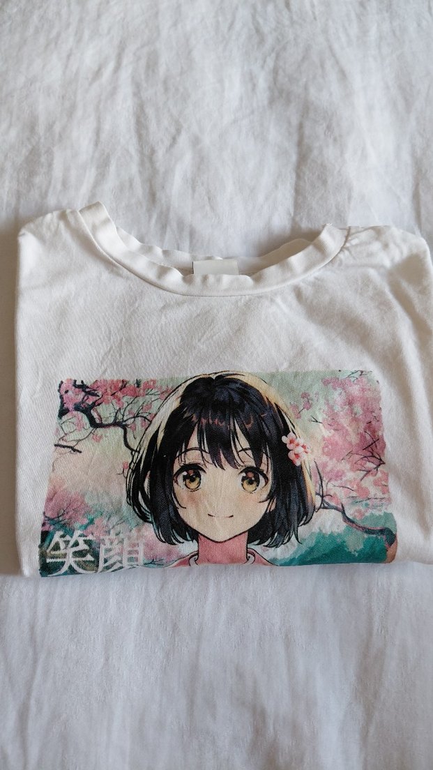 Beyaz Kız Çocuk Tokyo Baskılı Tişört - Görsel 2