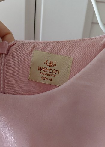 Pembe Vintage Kız Elbisesi, Kısa Kollu, Fırfırlı - Görsel 4