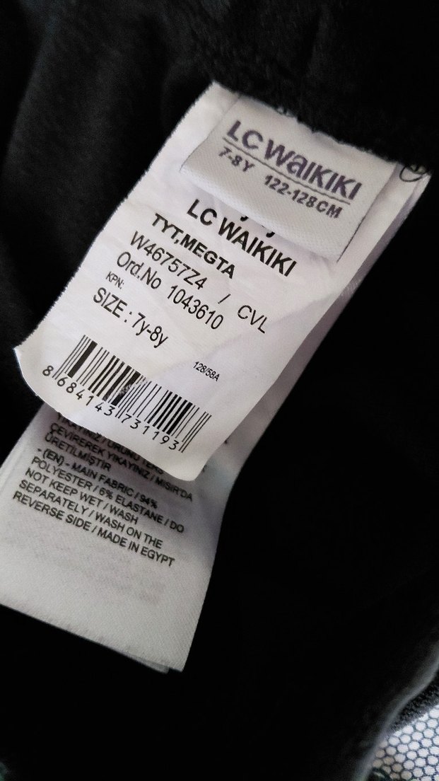 Gri kadife kız çocuk Tayt, uzun Boy, Elastik - Görsel 2