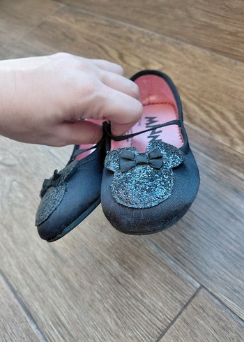 Kız Çocuk Siyah Minnie Babet Ayakkabı - Görsel 3