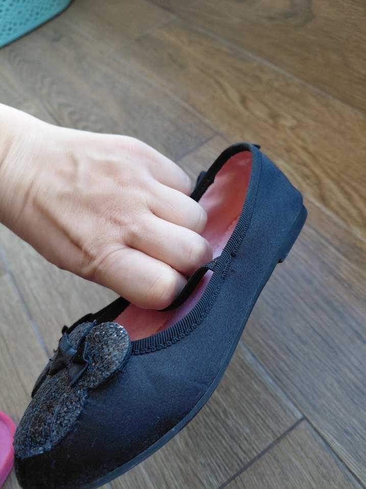 Kız Çocuk Siyah Minnie Babet Ayakkabı - Görsel 5