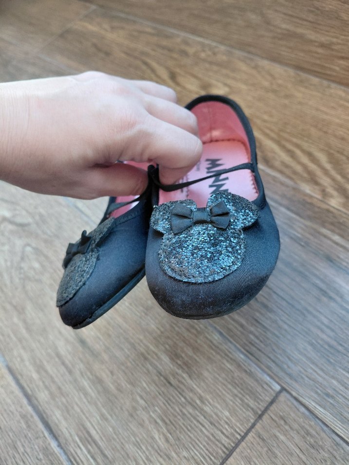 Kız Çocuk Siyah Minnie Babet Ayakkabı - Görsel 3