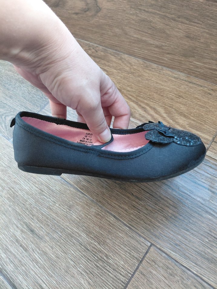 Kız Çocuk Siyah Minnie Babet Ayakkabı - Görsel 2