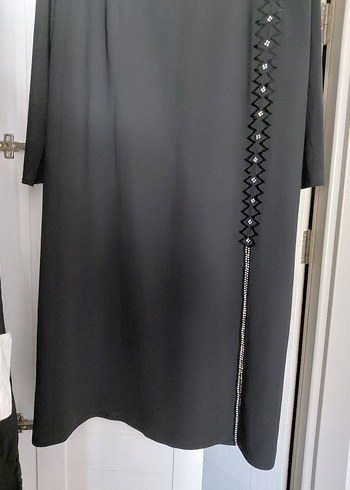 Uzun Siyah İşlemeli Anne takımı - Görsel 6