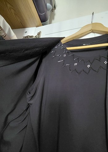 Uzun Siyah İşlemeli Anne takımı - Görsel 2