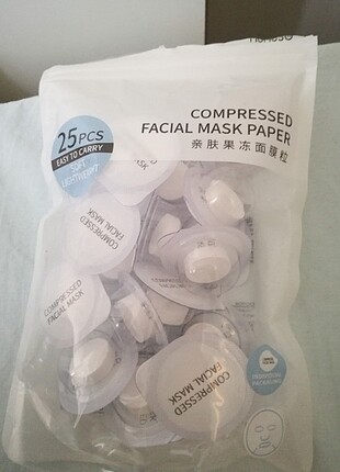 sıkıştırılmış kağıt maske