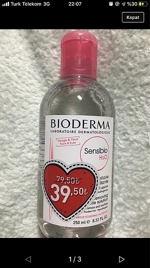 Bioderma Bioderma 250 ml makyaj temizleme suyu