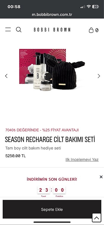 Season recharge cilt bakım